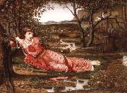 John Melhuish Strudwick Song without Words oil painting on canvas